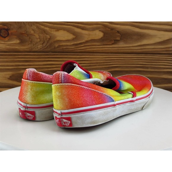 VANS Sz 5.5 Shoes Girls Youth Slip-On Multicolor Fabric Slip On - Picture 6 of 10